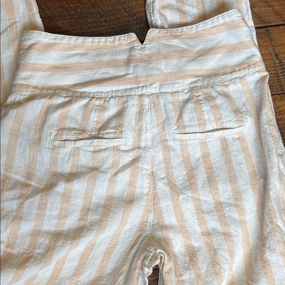 Anthropologie Oasis Striped Linen Pants - Picture 4 of 7